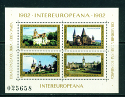 ROMANIA - 1982  European Cooperation Miniature Sheet  Unmounted Mint - Neufs