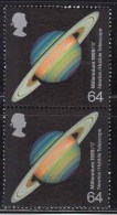 MNH  Pair 1999, The Scientist Tale, Saturn Planet, Newton / Hubble Telescope, Astronomy, Science, Great Britain, - Unused Stamps