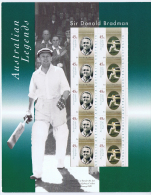 Australia 2001 Souvenir Pack, Sir Donald Bradman, Australian Legends - Mint Stamps