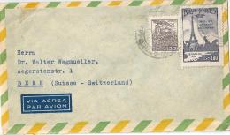 Airmail  Sao Paulo - Bern  (Zeppelinmotiv)             1951 - Lettres & Documents