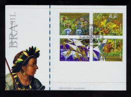 600 Years Native Brazil Discoveries Explorateurs Fdc 2000 Descoberta Portugal Gc1572 - Explorers