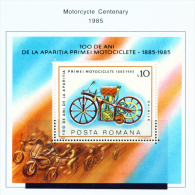ROMANIA - 1985  Motorcycle Centenary Miniature Sheet  Unmounted Mint - Unused Stamps