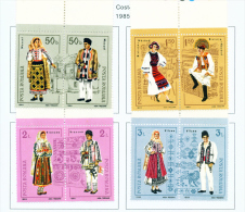 ROMANIA - 1985  Costumes  Mounted Mint - Unused Stamps