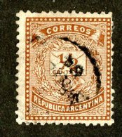 1613x)  Argentina 1882 - Sc #43  Used  ( Catalogue $1.50) - Used Stamps