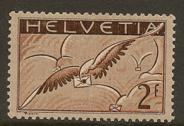 SWITZERLAND 1923 Air 2f Chestnut SG 328 UNHM ZZ3 - Unused Stamps
