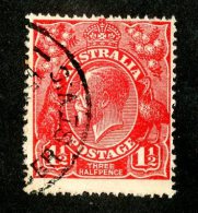 1648x)  Australia 1924 - Sc # 65  Used  ( Catalogue $3.50) - Usati