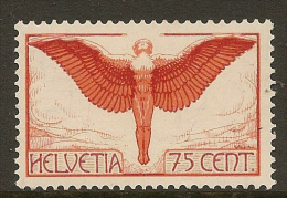 SWITZERLAND 1923 Air 75c Icarus SG 326a HM ZZ2 - Unused Stamps