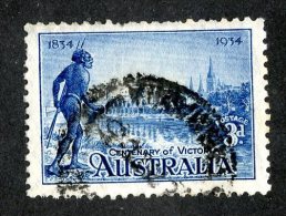 1658x)  Australia 1934 - Sc # 143a (11 1/2)  Used  ( Catalogue $10.00) - Used Stamps