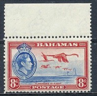 BAHAMAS 1938 KING GEORGE VI FLAMINGO BIRDS XF MNH SC# 108 FRESH (NODEL0177) - 1859-1963 Crown Colony