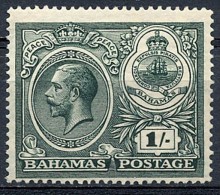 BAHAMAS 1921 KING GEORGE V 1/- SC#79 FRESH VF OG MLH CV$29.00 (NODEL0187) - 1859-1963 Colonie Britannique