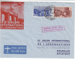 Avions - Luxembourg - Devant De Lettre De 1946  - 1er Vol Luxembourg - Bruxelles - Brieven En Documenten