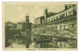 CARTOLINA -  CIVITAVECCHIA - CALATA PRINCIPE TOMMASO  - VIAGGIATA NEL 1914 - SECONDA SCELTA - Civitavecchia