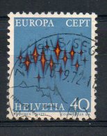 Europa 1972 - Suisse - Yvert & Tellier N° 900 - Oblitéré - 1972