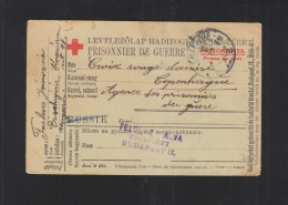 Hungary POW PC To Denmark  1916 - Covers & Documents