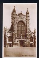 RB 945 - Real Photo Postcard - Bath Abbey West Front - Somerset - Bath