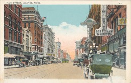 Memphis,Main Street, Tram, Cars - Memphis