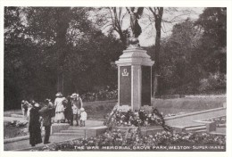 Postcard WESTON SUPER MARE War Memorial Grove Park Somerset Weston-super-Mare Repro - Weston-Super-Mare