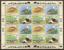 MEDIO AMBIENTE - NACIONES UNIDAS/NEW YORK 1995 - Yvert #669/72 (Minipliego) - MNH ** - Protection De L'environnement & Climat