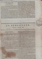 LE PUBLICISTE 04 02 1808 - LONDRES CHAMBRE DES PAIRS CHAMBRE DES COMMUNES - - 1800 - 1849