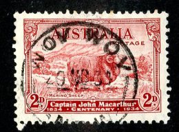 1703x)  Australia 1934 - Sc #147   Used  ( Catalogue $2.00) - Usati