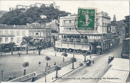 Cp Afrique Algérie PHILIPPEVILLE SKIKDA La Place Marqué , Les Caserne ( Adr Mme BASSMET LE BLANC 36 ) - Skikda (Philippeville)