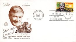 CANADA. N°425 Sur Enveloppe 1er Jour (FDC) De 1969. Humoriste/Masque. - 1961-1970