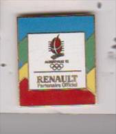 Pin's RENAULT ALBERTVILLE Signé COJO - Renault