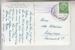 7560 FORBACH - SCHWARZENBACH, POSTGESCHICHTE, Landpoststempel Schwarzenbach über Forbac H,1956 - Forbach