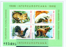 ROMANIA - 1986  European Cooperation Miniature Sheet  Unmounted Mint - Unused Stamps