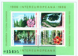 ROMANIA - 1986  European Cooperation Miniature Sheet  Unmounted Mint - Unused Stamps