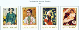 ROMANIA - 1986  Paintings  Mounted Mint - Unused Stamps