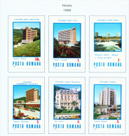 ROMANIA - 1986  Spa Hotels  Mounted Mint - Unused Stamps