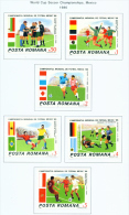 ROMANIA - 1986  Football World Cup  Mounted Mint - Unused Stamps