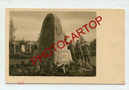 MARCHELEPOT-MONUMENT-Cimetiere-militaire-CARTE Imprimee Allemande-GUERRE 14-18-1WK-FRANCE-FRANKREICH-80- - Nesle