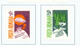 ROMANIA - 1986  Save Waste Materials  Mounted Mint - Unused Stamps