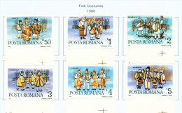 ROMANIA - 1986  New Year Folk Customs  Mounted Mint - Unused Stamps