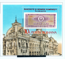 ROMANIA - 1987  Currency Miniature Sheet  Unmounted Mint - Unused Stamps