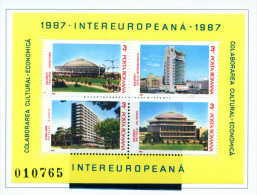 ROMANIA - 1987  European Cooperation Miniature Sheet  Unmounted Mint - Ongebruikt