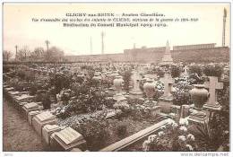 CLICHY ANCIEN CIMETIERE VUE D´ENSEMBLE DES TOMBES DES ENFANTS DE CLICHY VICTIMES DE LA GUERRE 1914-1918  REF 13313 - Cimiteri Militari