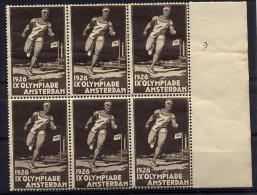 Amsterdam 1928 Olympic Games Jeux Olympiques Olympische Spiele Bloc Poster Stamp Label Vignette - Ete 1928: Amsterdam