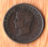 ITALIE / NAPOLEON 1er / 1 SOLDO / 1811 MILAN - Napoleónicas