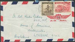 BELGIAN CONGO TO UK Old Air Mail Cover VF - Brieven En Documenten