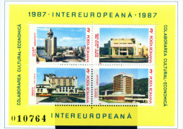 ROMANIA - 1987  European Cooperation Miniature Sheet  Unmounted Mint - Unused Stamps