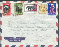 BELGIUM CONGO TO USA Old Air Mail Cover VF - Briefe U. Dokumente