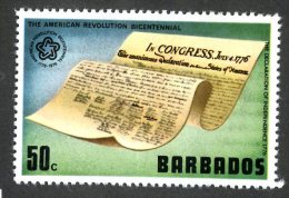 1800x)  Barbados 1976 - Sc # 442  Mnh**  ( Catalogue $1.00) - Barbados (1966-...)