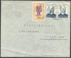 BELGIUM CONGO TO FRANCE Air Mail Cover 1950 - Cartas & Documentos