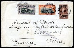 BELGIUM CONGO TO FRANCE Cover 1931 W/Yvert # A 1/2 - 144, VF - Covers & Documents