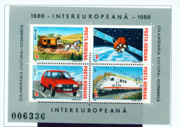 ROMANIA - 1988  Economic Cooperation Miniature Sheet  Unmounted Mint - Neufs