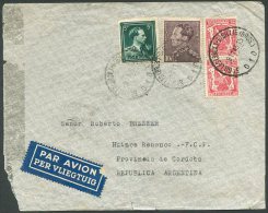 BELGIUM TO ARGENTINA Air Mail Cover 1945 VF - Brieven En Documenten