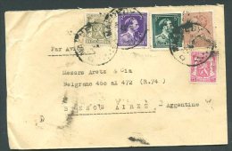 BELGIUM To ARGENTINA Air Cover 1946 VF - Lettres & Documents